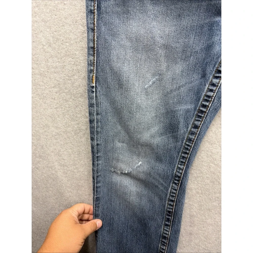 True Religion Ricky 31 Straight Leg Vintage Jeans Men's Size 34x32L Made In USA